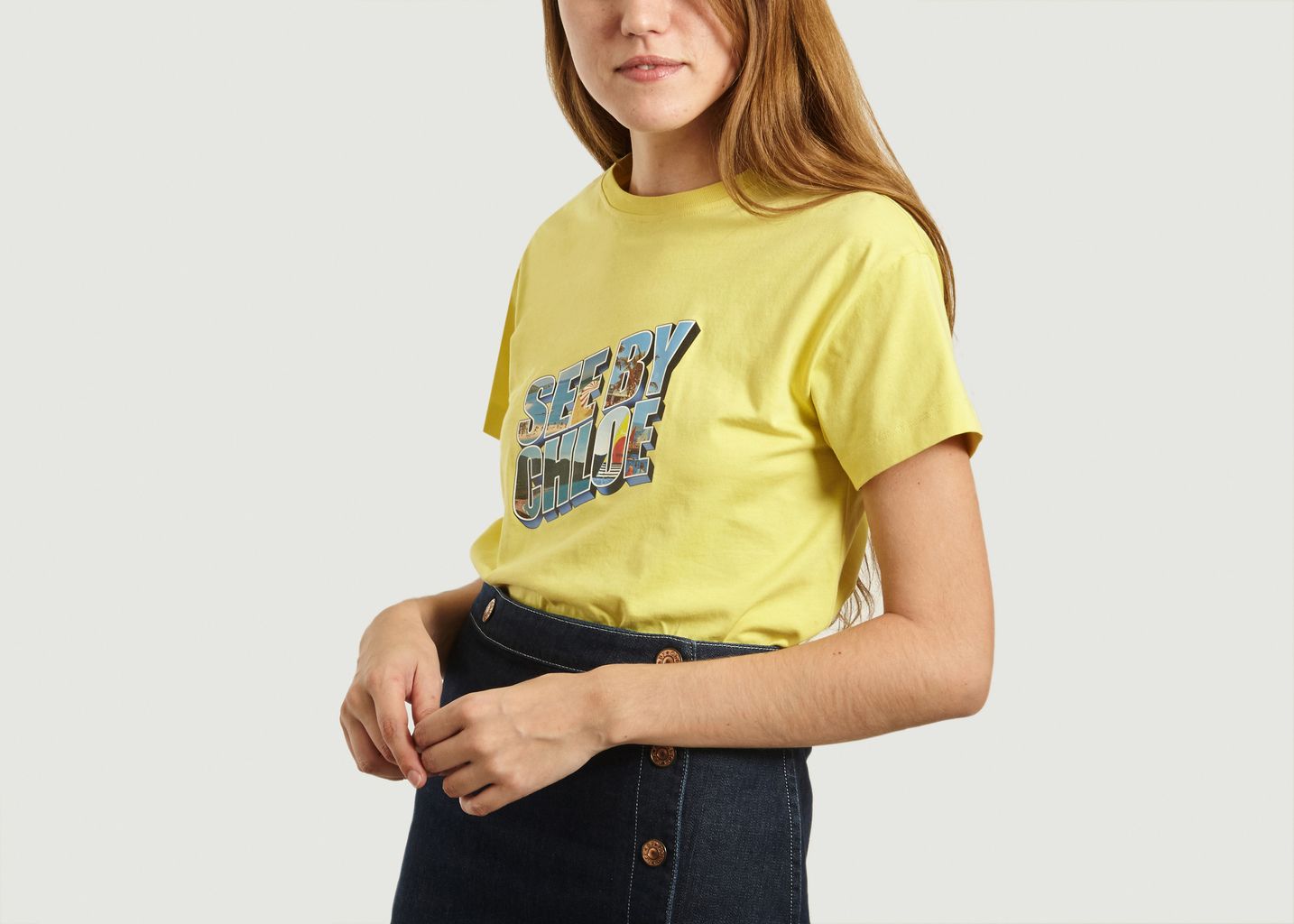 T-Shirt Logotypé En Coton - See by Chloé