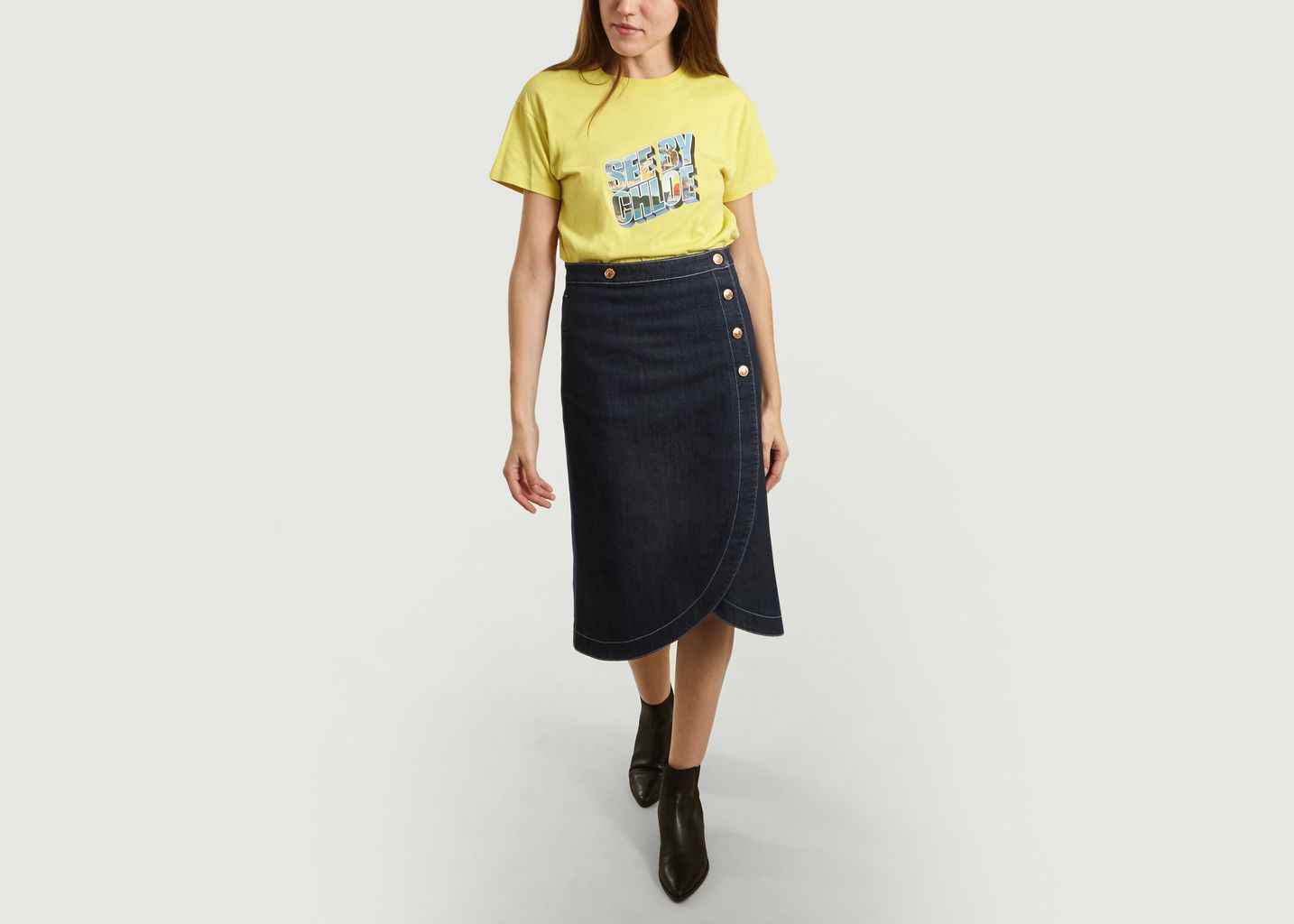 T-Shirt Logotypé En Coton - See by Chloé