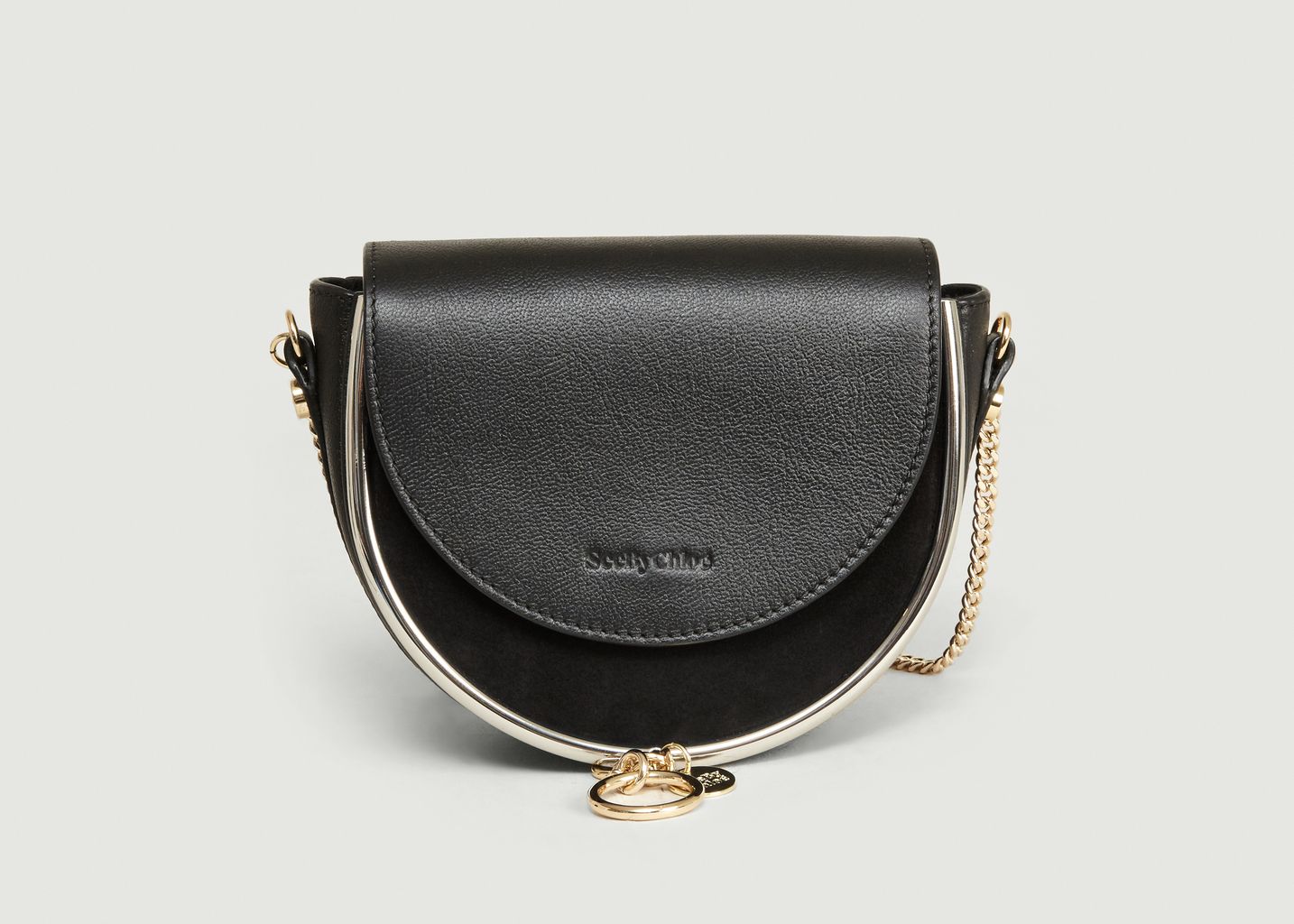 chloe black clutch bag