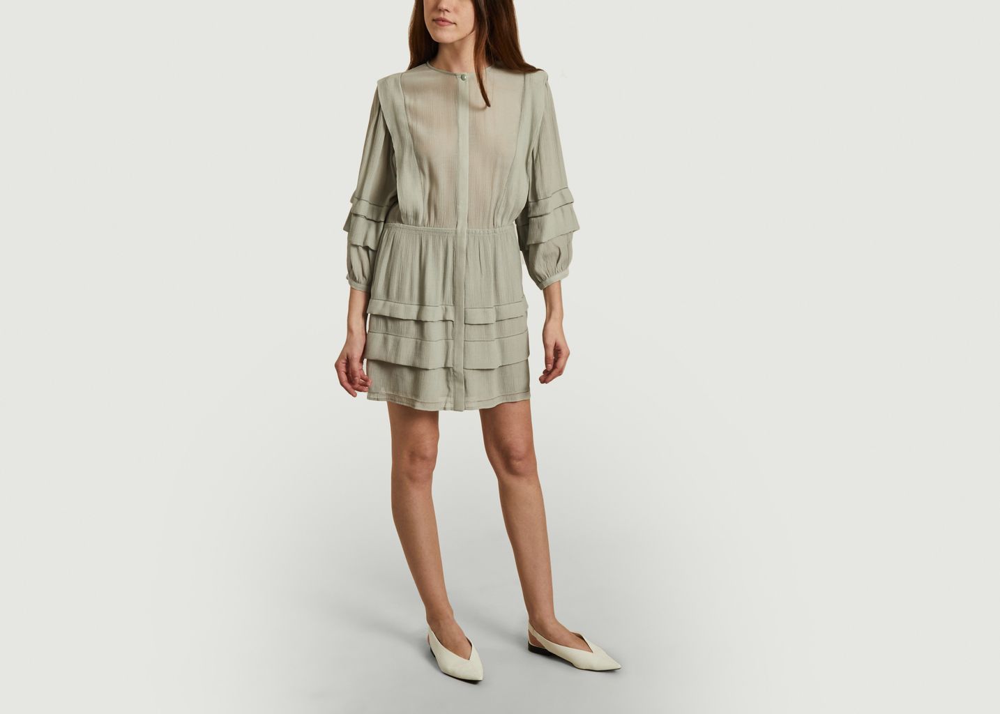Robe texturée manches 3/4 Clay - Sessun