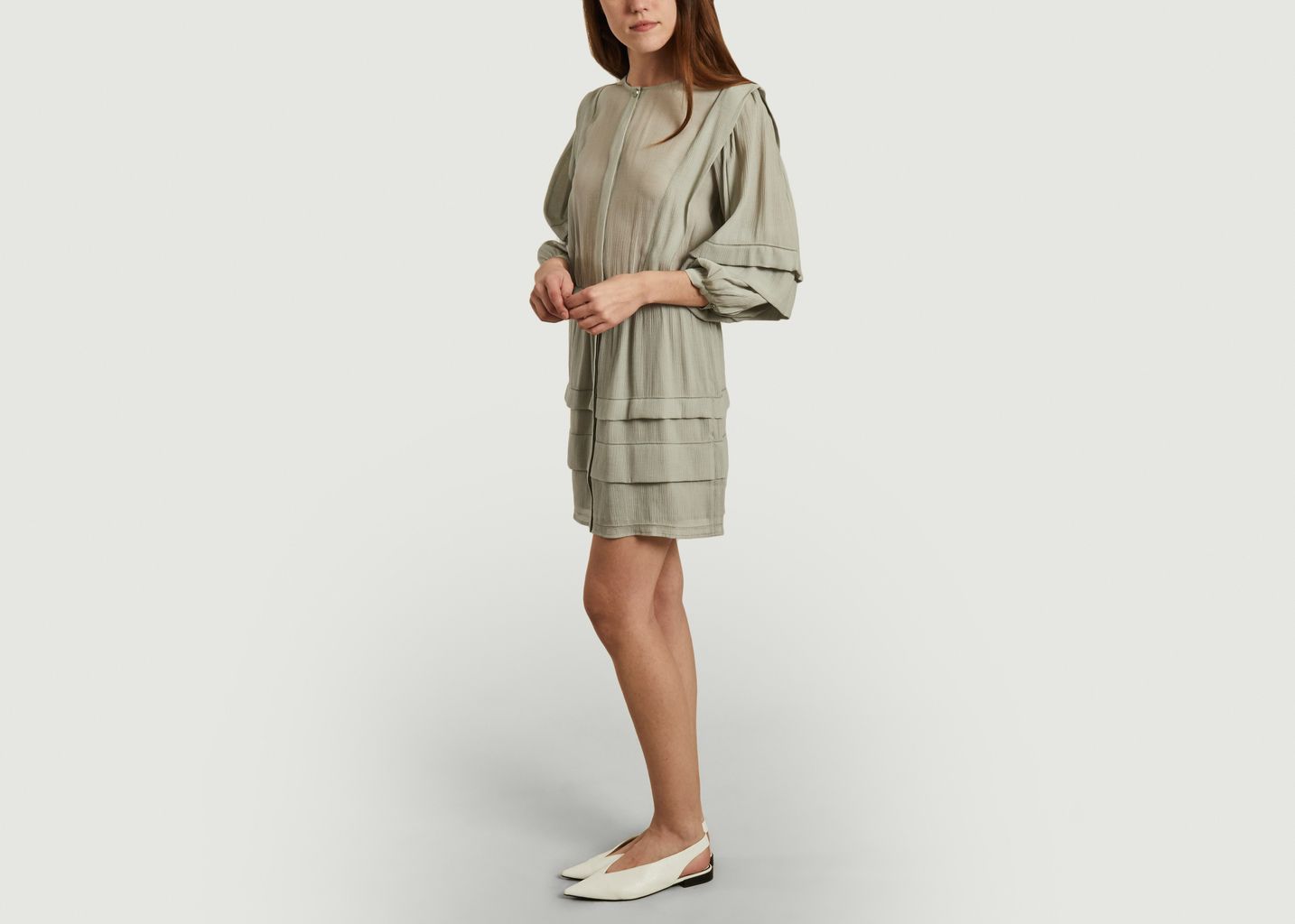 Robe texturée manches 3/4 Clay - Sessun
