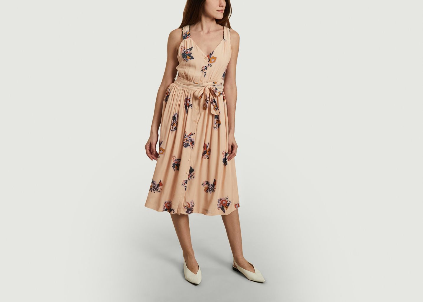 Robe mi-longue imprimé fleuri Maeght - Sessun
