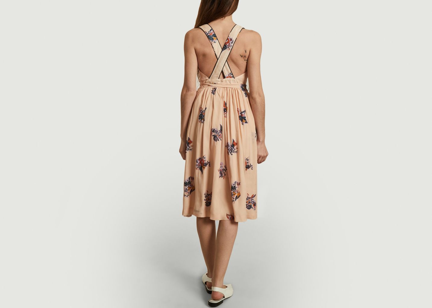 Robe mi-longue imprimé fleuri Maeght - Sessun