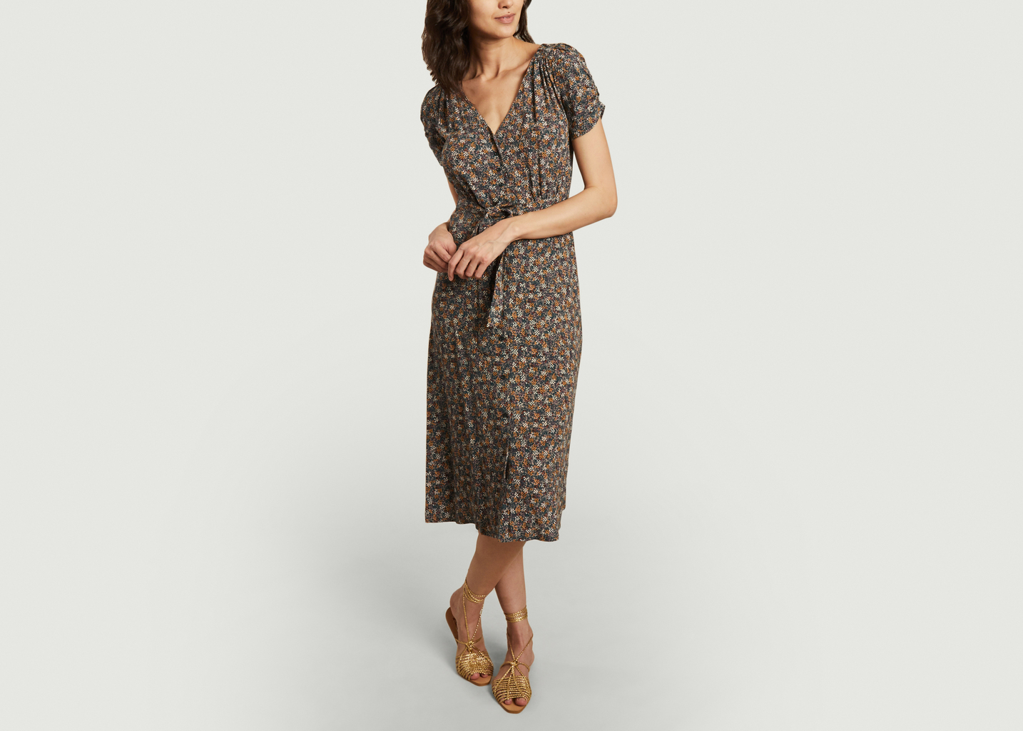 robe motif fleuri