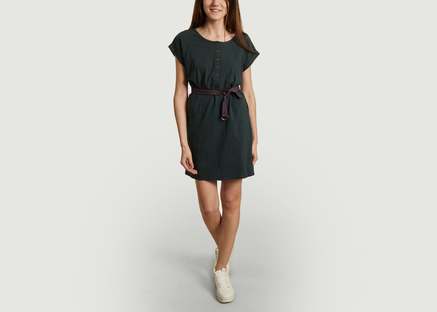 Robe ceinturée en coton et lin Debbie - Sessun
