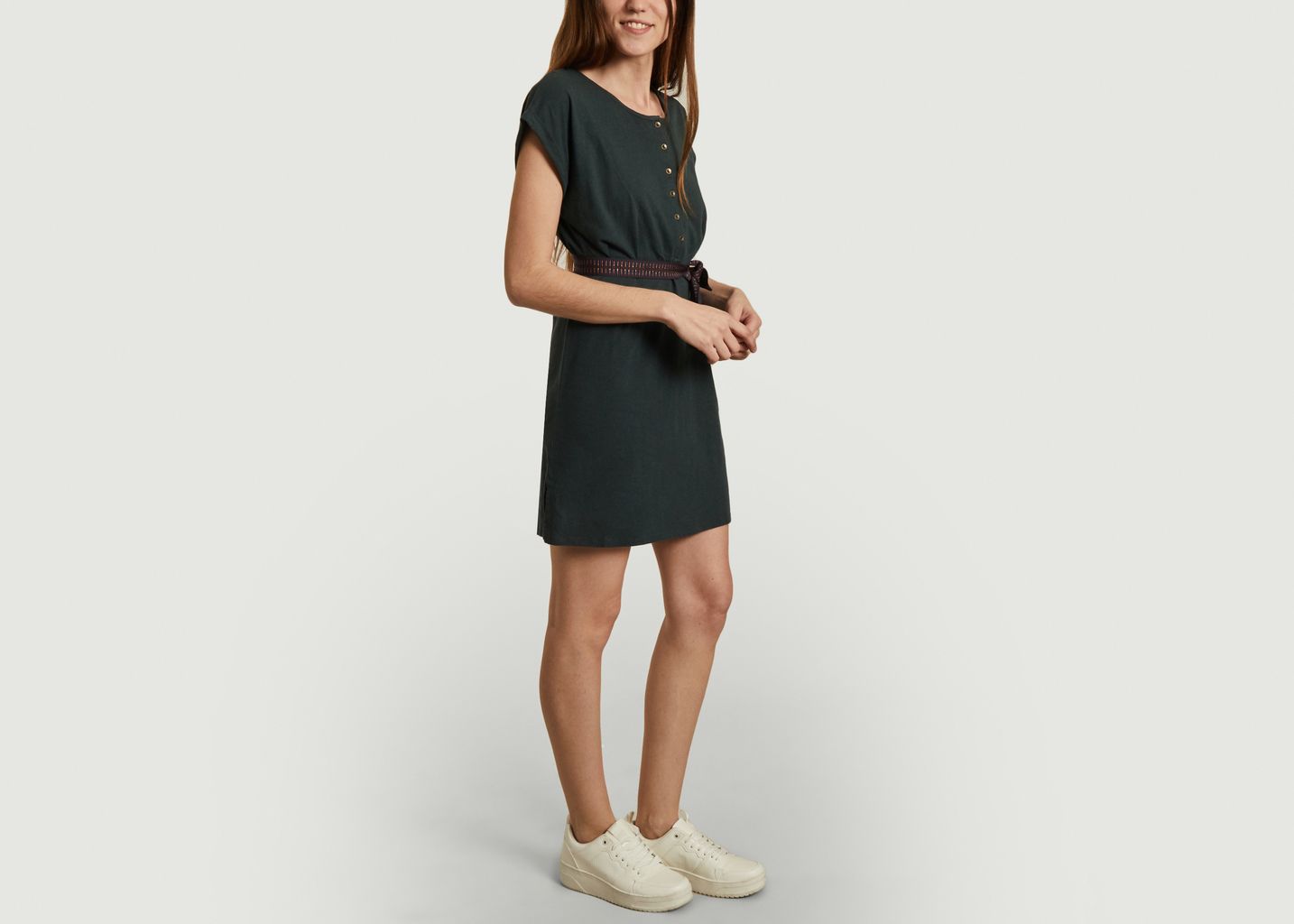 Robe ceinturée en coton et lin Debbie - Sessun