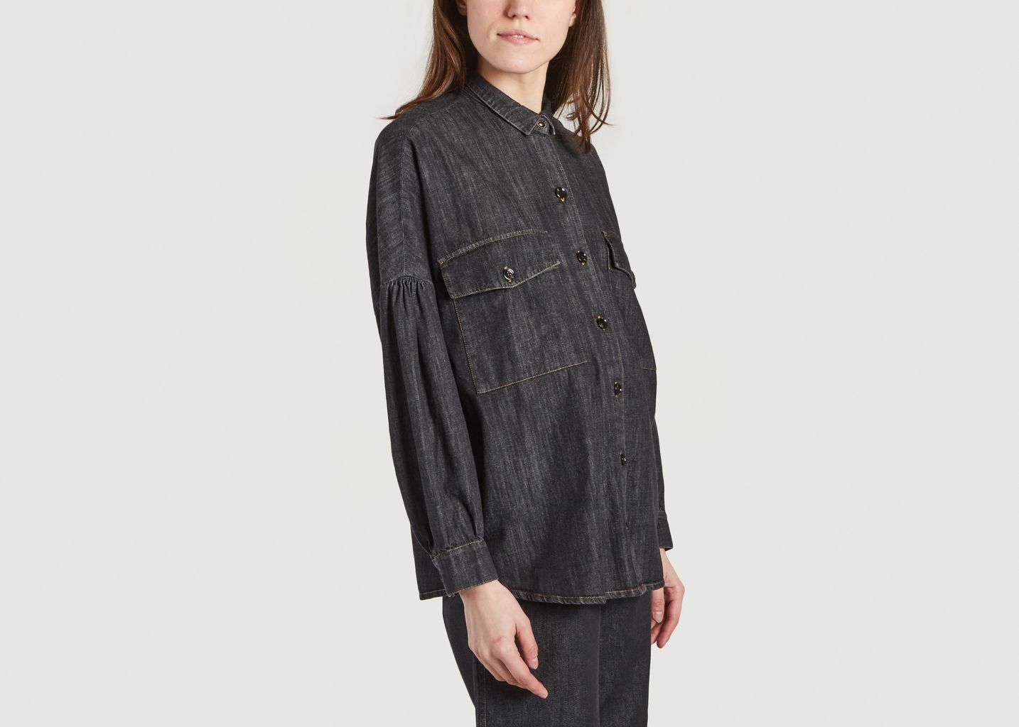 Chemise ample Botania en denim de coton - Sessun