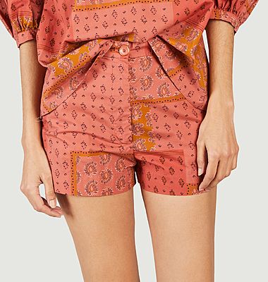 Cotton shorts with fancy pattern Lucca