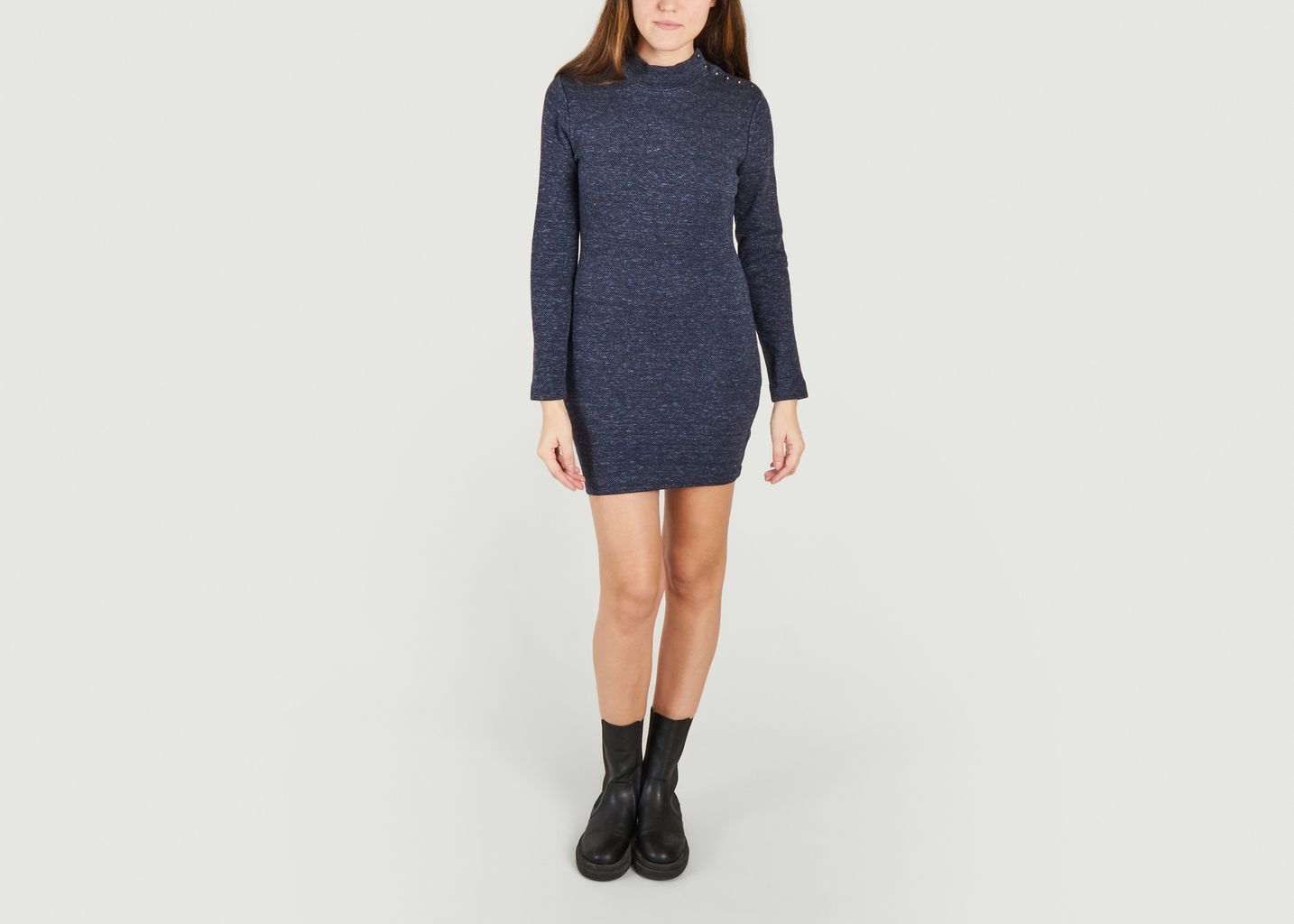 Augusta short dress with long sleeves - Sessun
