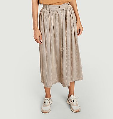 Striped mid-length skirt Massari