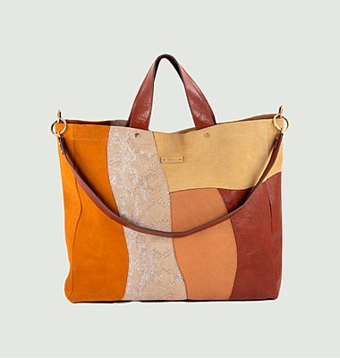 Large leather tote bag Drimi