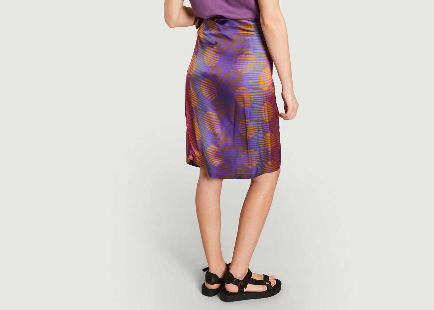 Le Couchant printed wrap skirt - Sessun
