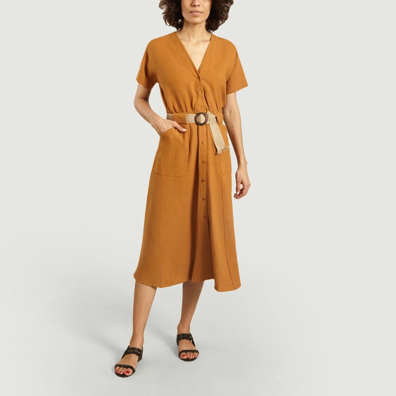 Robe ceinturée Cala Rafia - Sessun