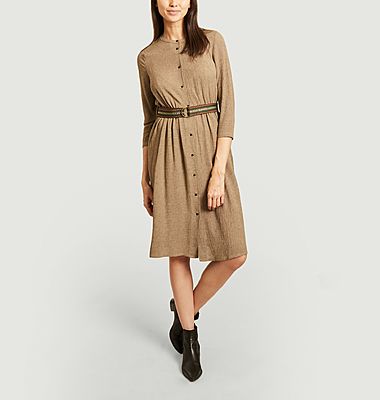 Robe boutonnée ceinturée Dolores