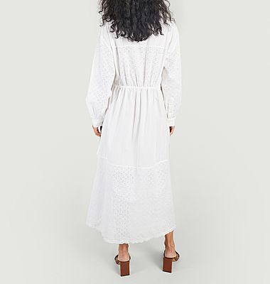 Ava long cotton shirt dress