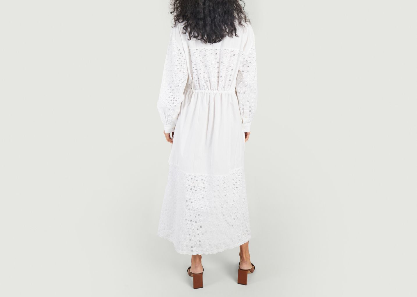 Ava long cotton shirt dress - Skall Studio