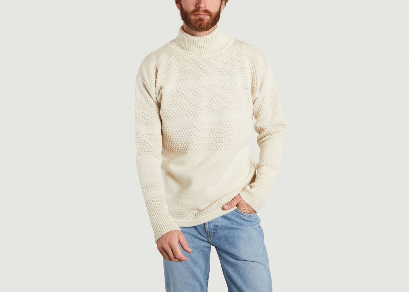 Fisherman turtleneck sweater