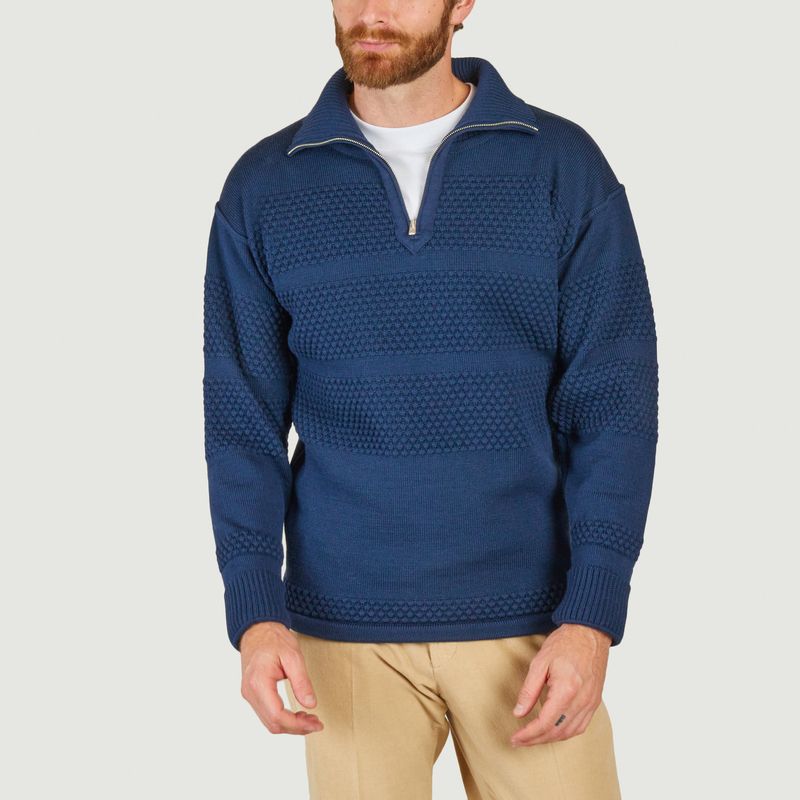 Fisherman Zipped Sweater - S.N.S. Herning