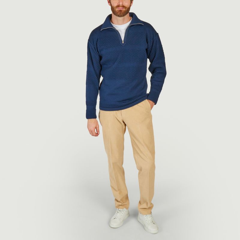 Fisherman Zipped Sweater - S.N.S. Herning