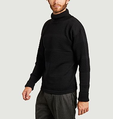 Fisherman turtleneck sweater