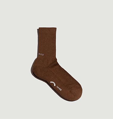 Goldbraune Socken aus Bio-Baumwolle