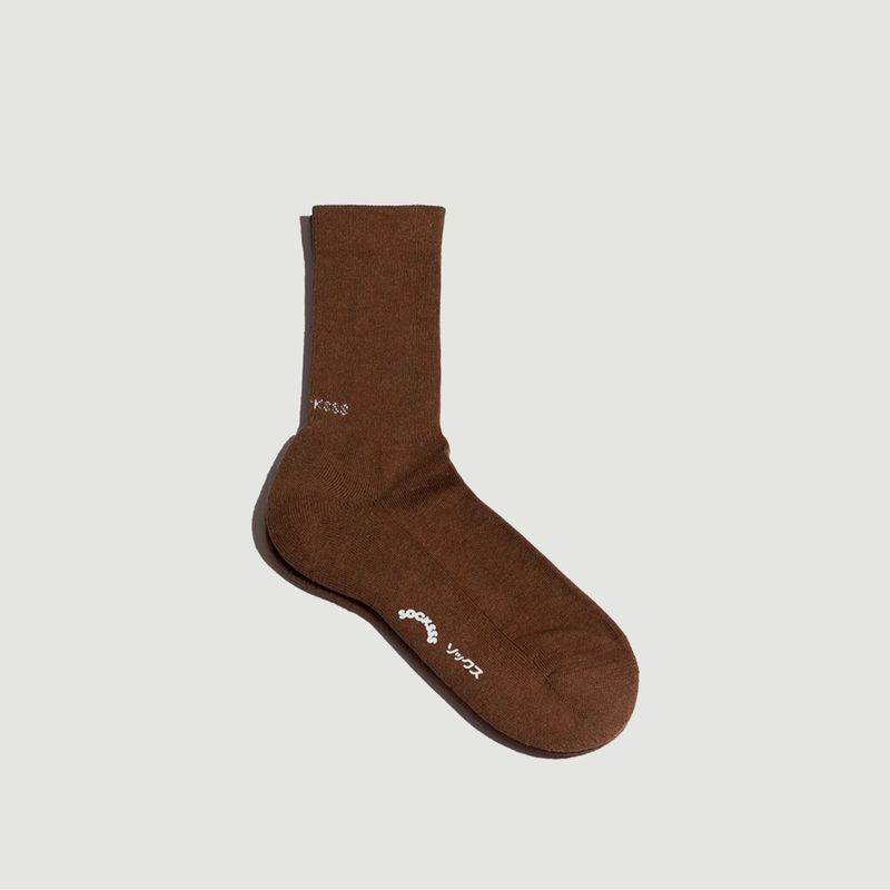 Goldbraune Socken aus Bio-Baumwolle - Socksss