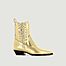 Abbey laminated leather boots - Socque