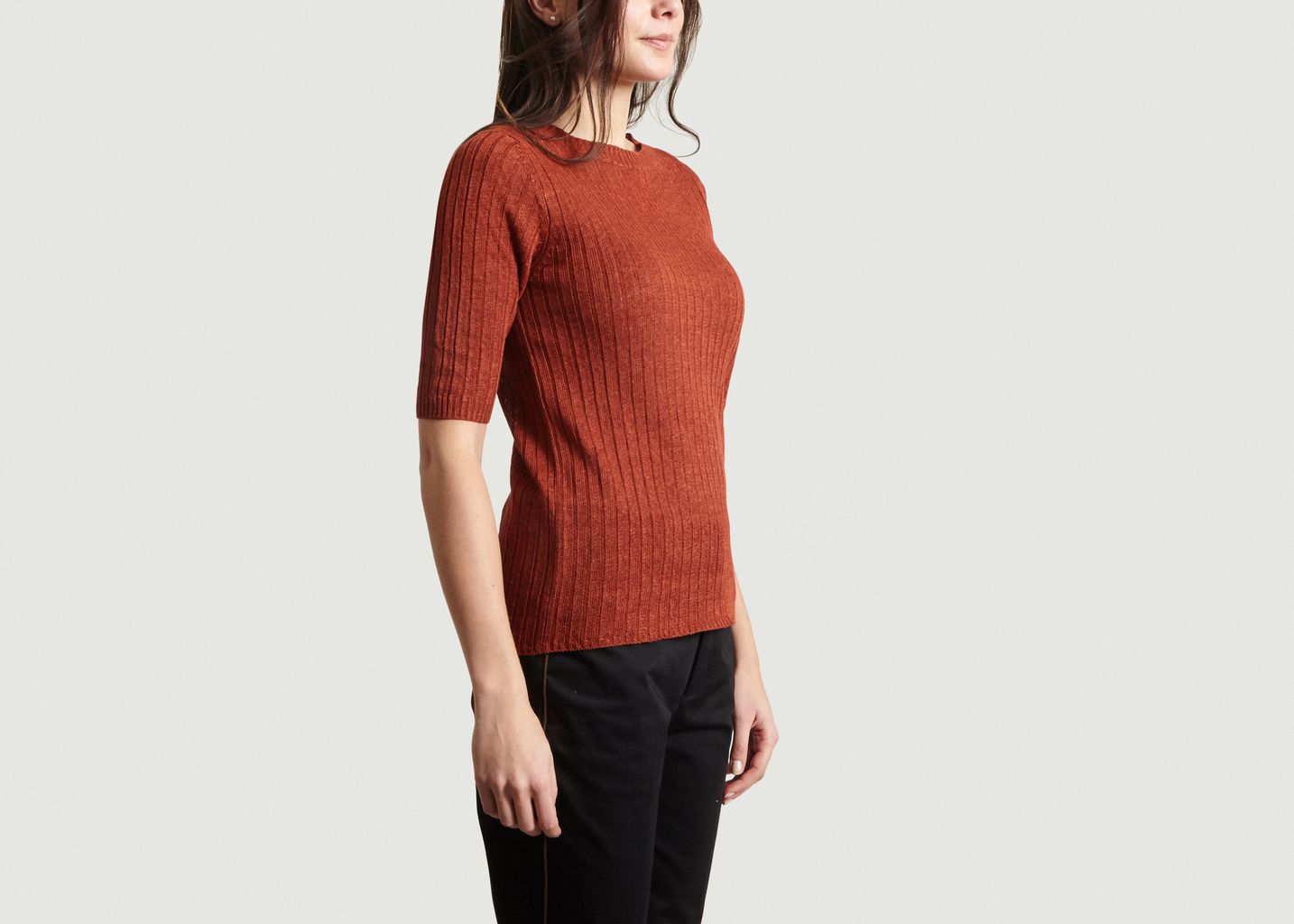 Pull Manches 3/4 En Lin Delon - Soeur