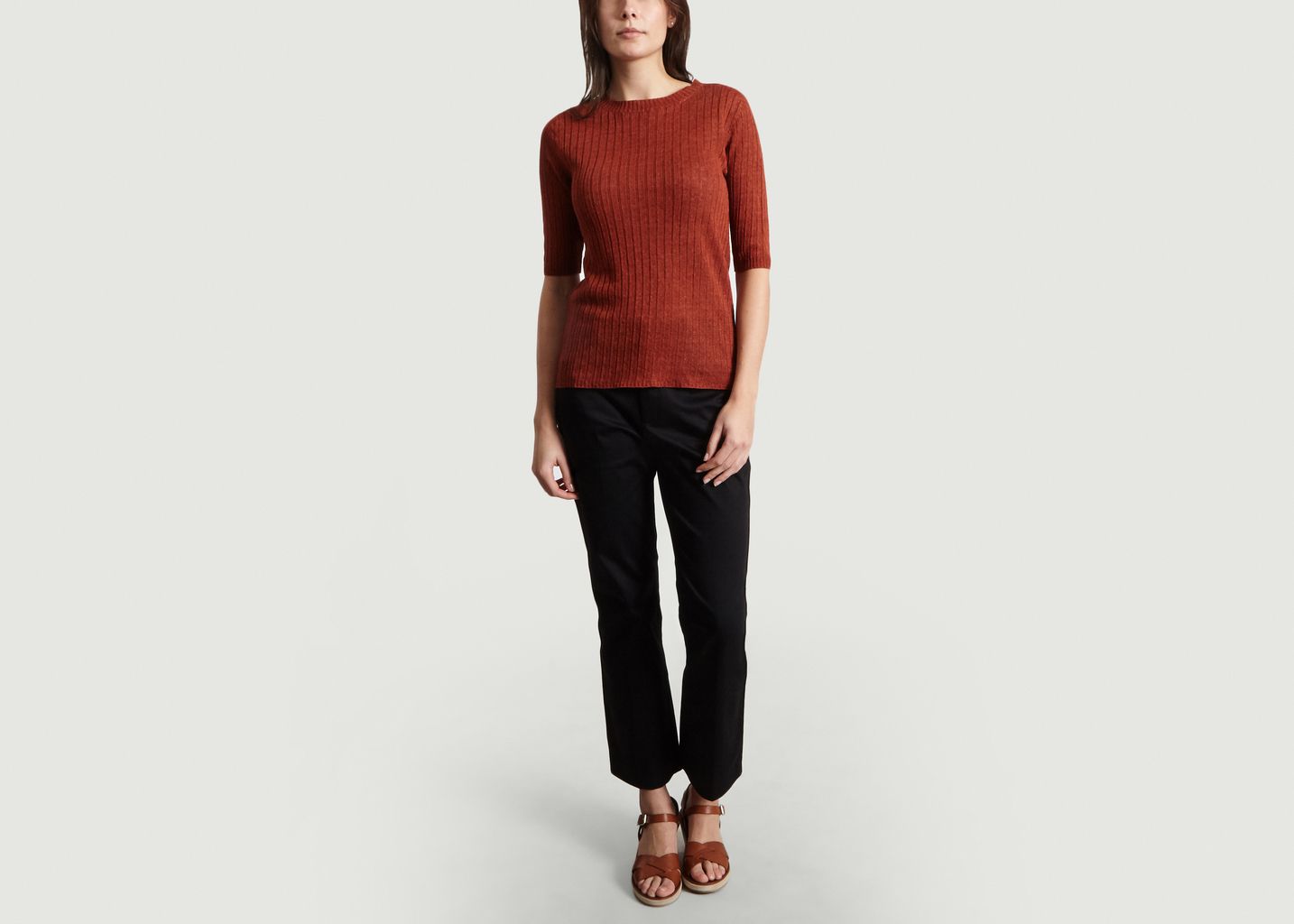 Pull Manches 3/4 En Lin Delon - Soeur