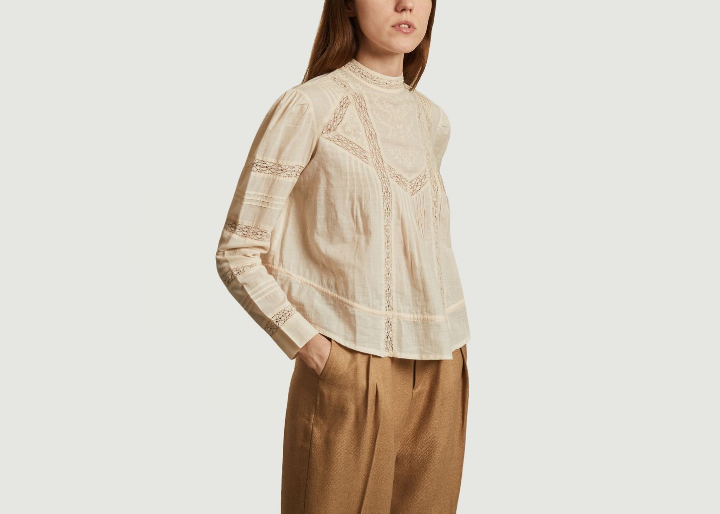 Blouse brodée en coton Célestine - Soeur