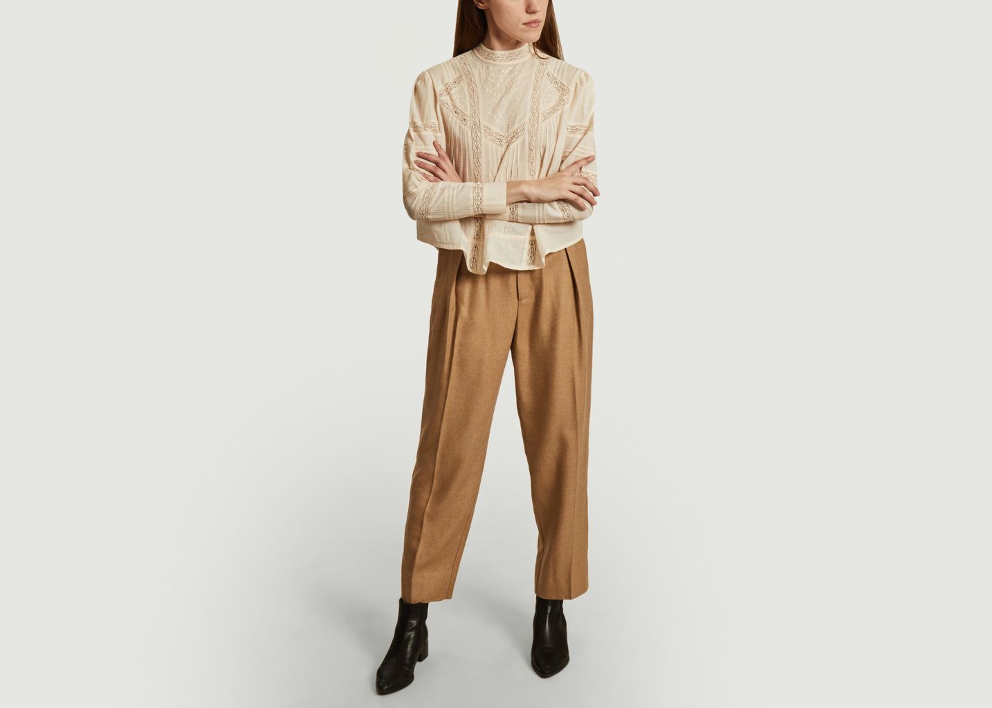 Blouse brodée en coton Célestine - Soeur