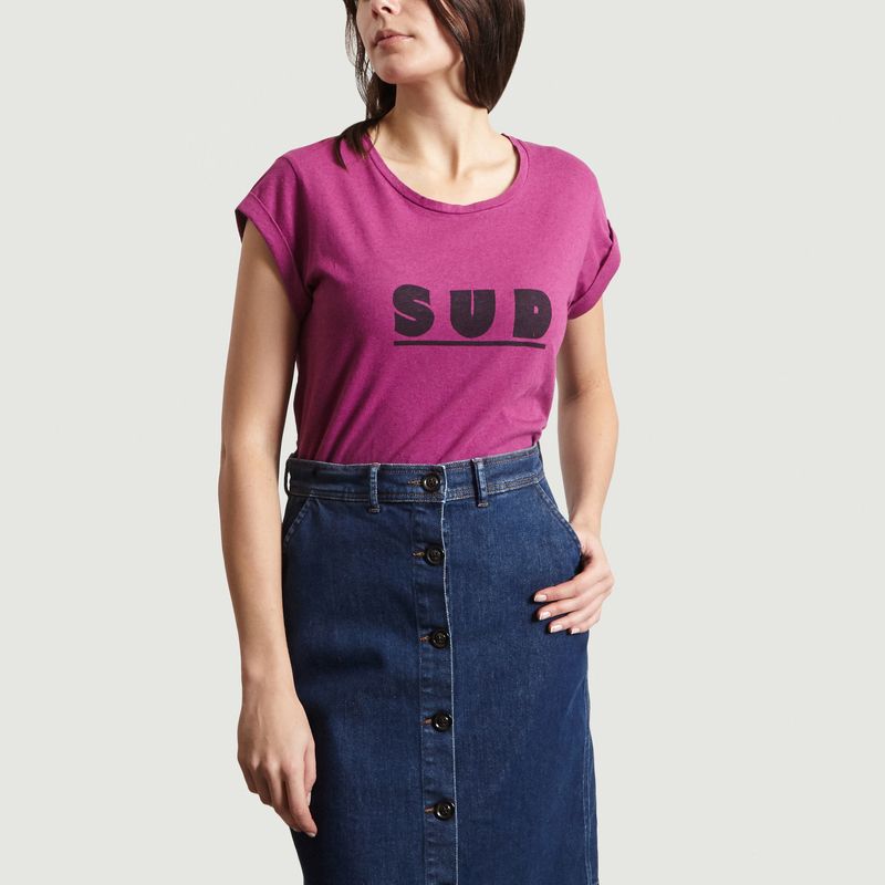T-Shirt En Coton Et Lin Print Sud Valentin - Soeur