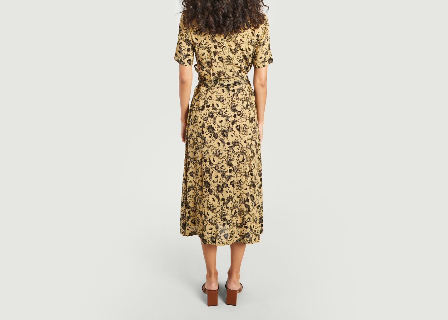 Robe longue portefeuille motif fleuri Phénomène - Soeur