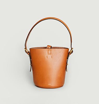 Nevada leather bucket bag
