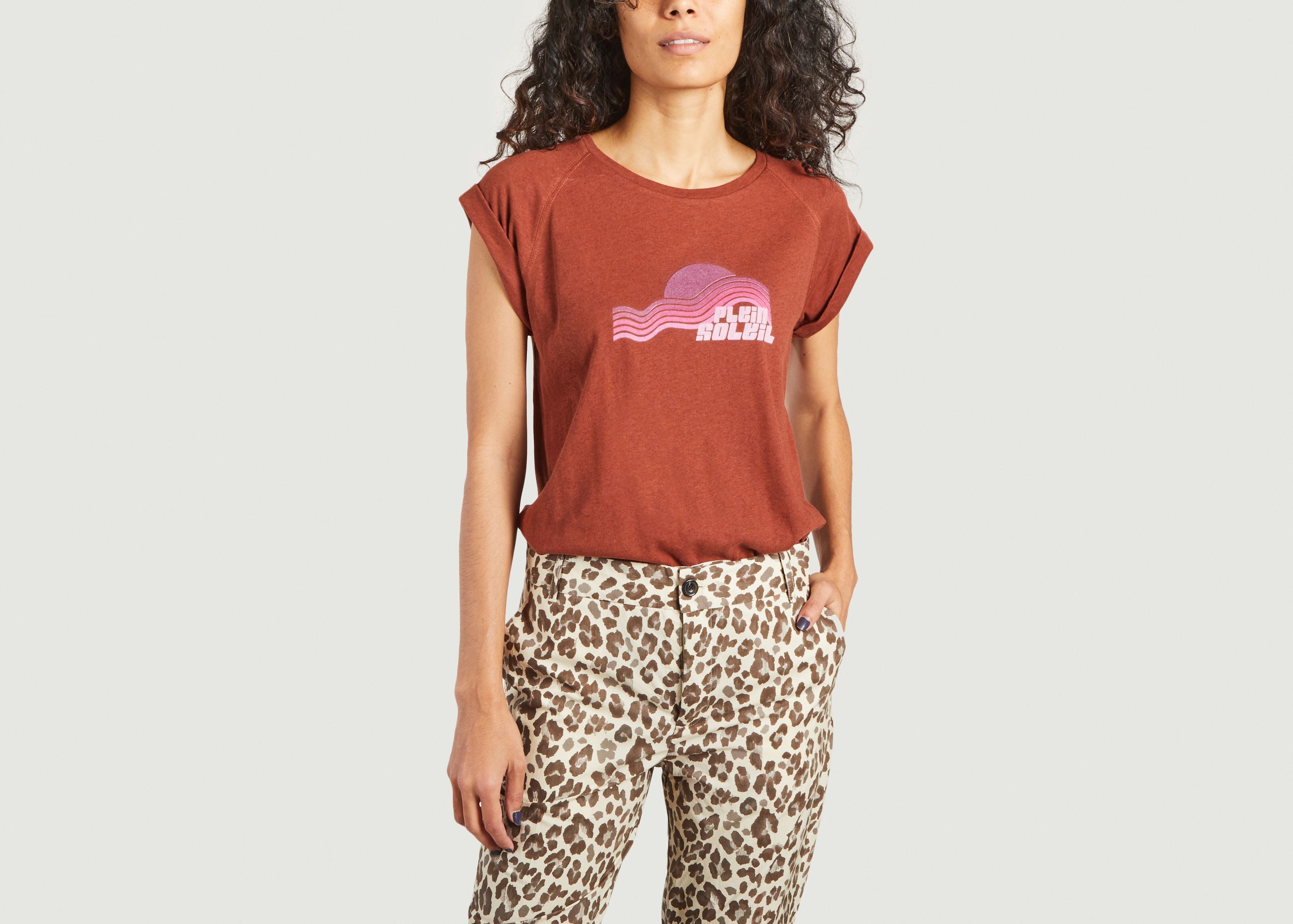 T-shirt en coton et lin imprimé Plein Soleil Valentina - Soeur