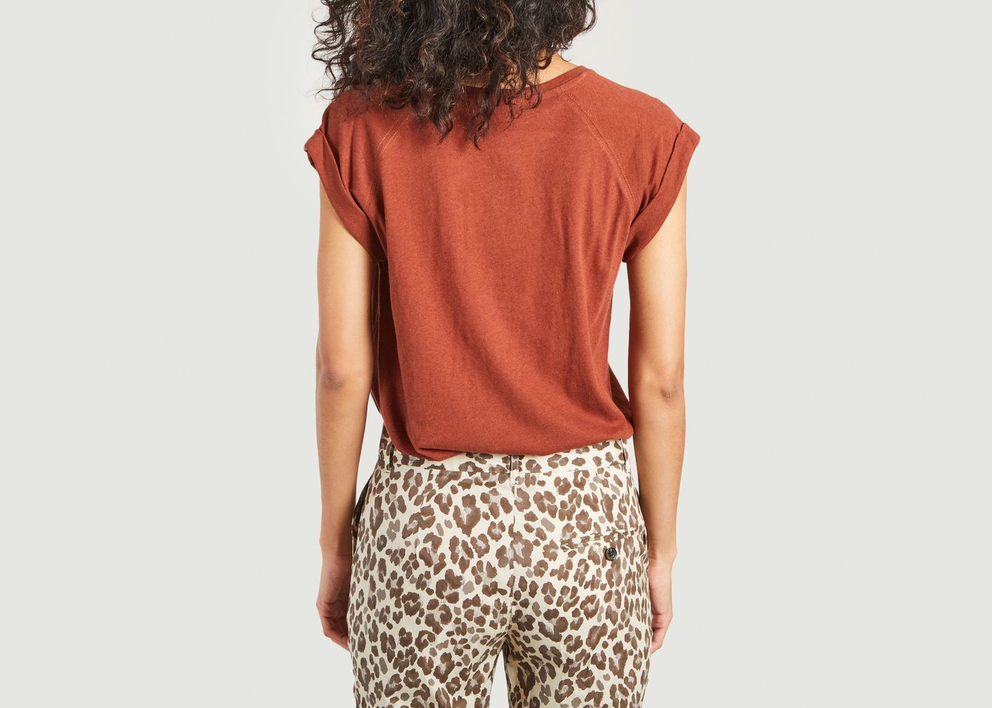 T-shirt en coton et lin imprimé Plein Soleil Valentina - Soeur