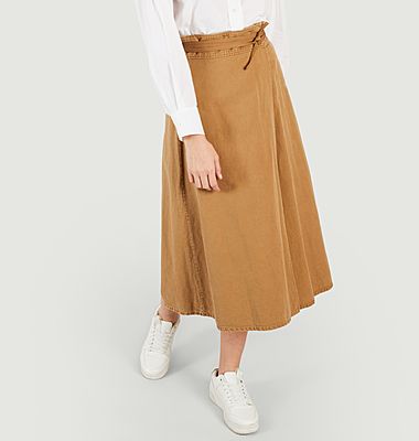 Organic cotton and linen wrap skirt Queen