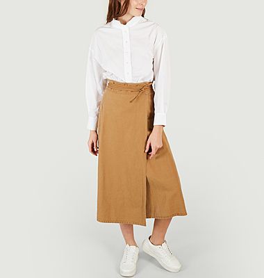 Organic cotton and linen wrap skirt Queen