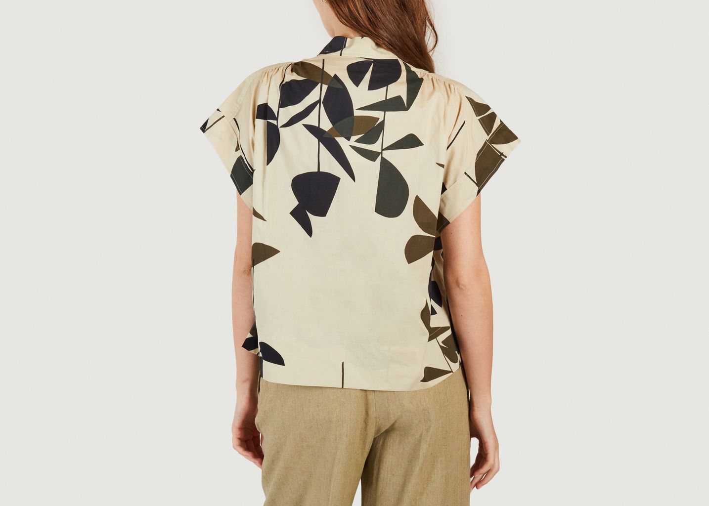 Printed cotton poplin shirt - Soeur