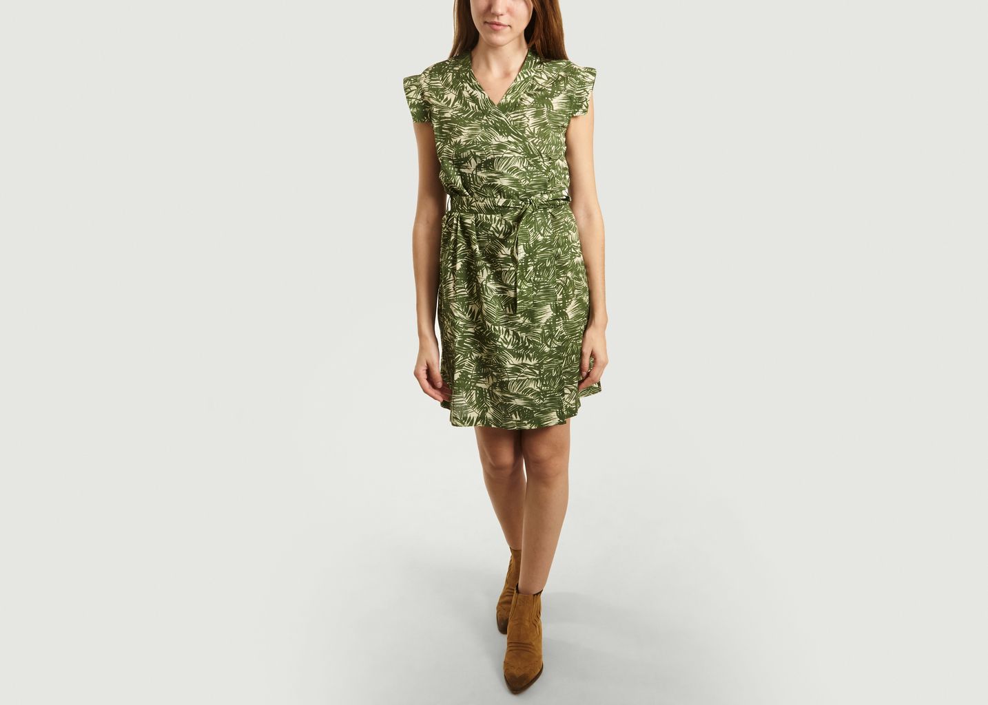 Robe Courte Vietnam Bis Imprimé Palmiers - Soeur