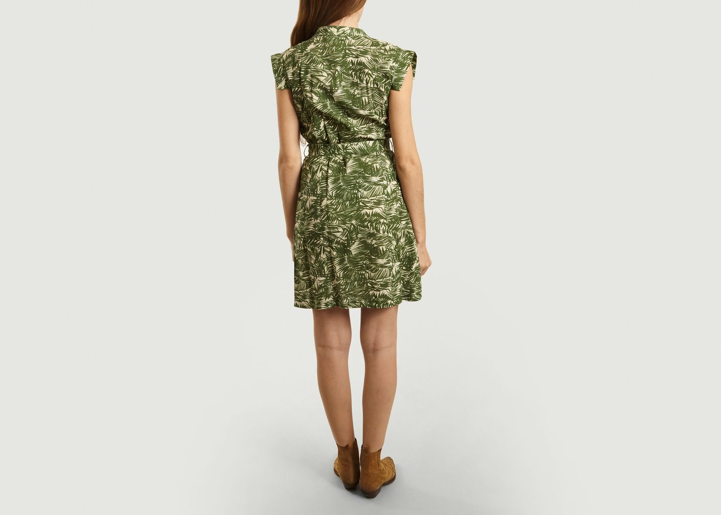 Robe Courte Vietnam Bis Imprimé Palmiers - Soeur