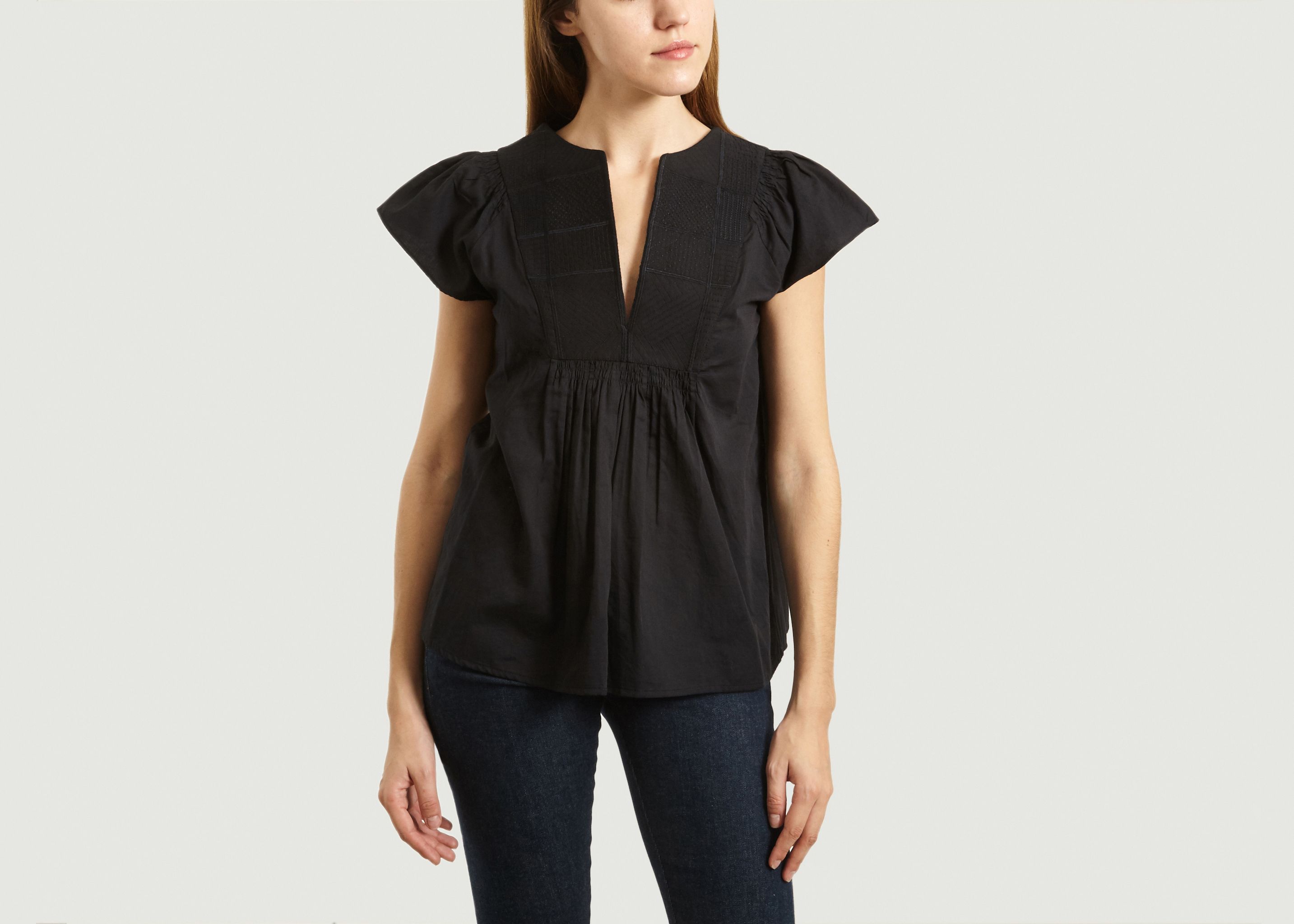 Embroidered Jeanne Top - Soeur