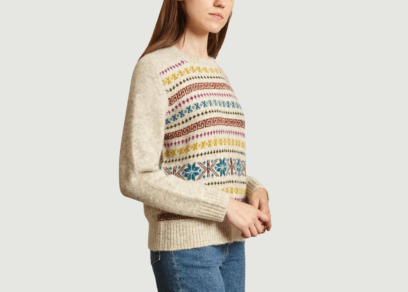 Love jacquard sweater - Soeur