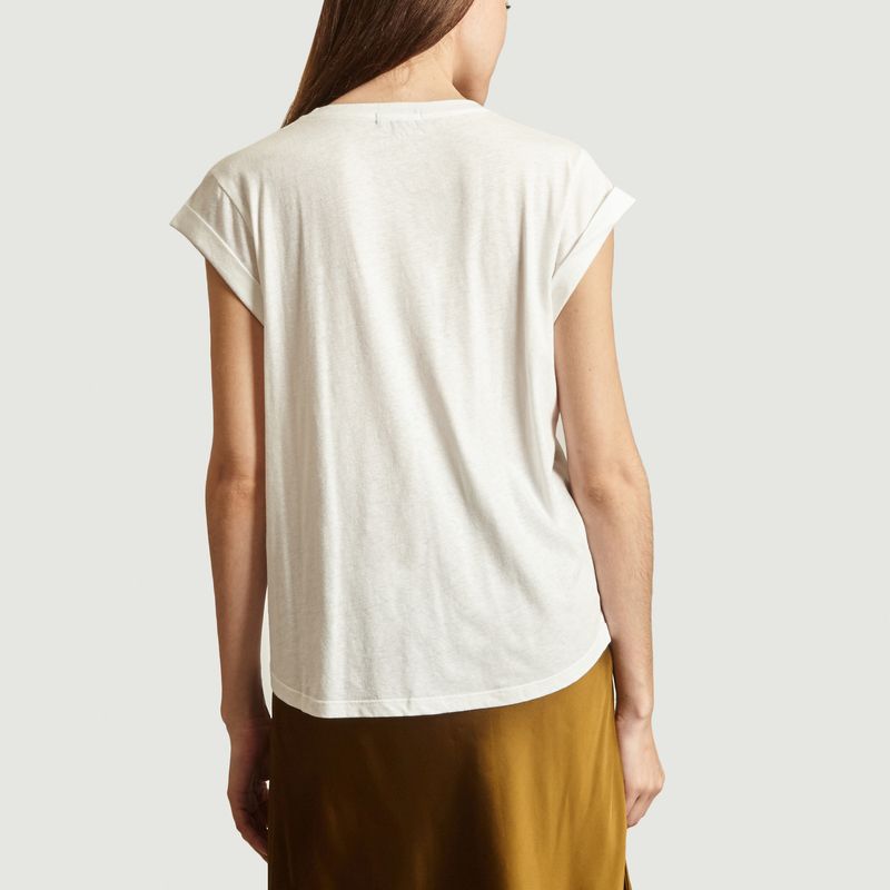 T-shirt imprimé en coton et lin Valentin - Soeur