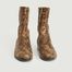 Boots en cuir façon python Ecaille - Soeur