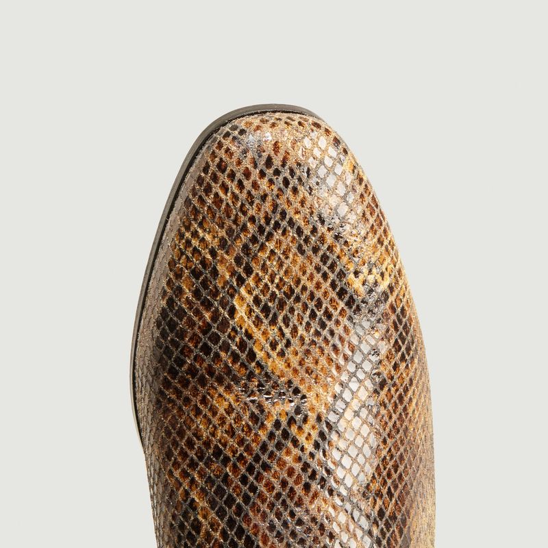 Boots en cuir façon python Ecaille - Soeur