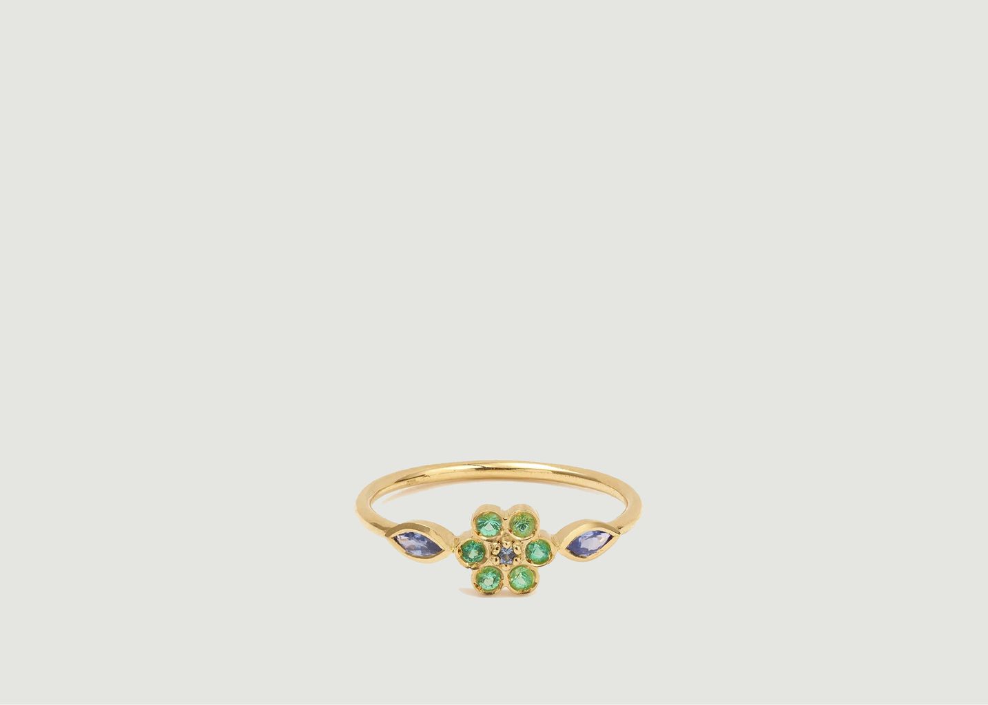 Miniflower 1 Green ring - Sophie d'Agon