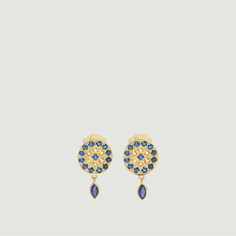 Babystone 1 Blue earrings - Sophie d'Agon