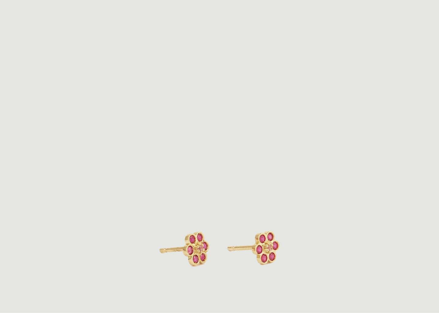 Miniflower 4 Red earrings - Sophie d'Agon