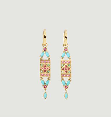 Ava 1 Turquoise earrings